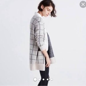 Madewell Windowpane Cardigan